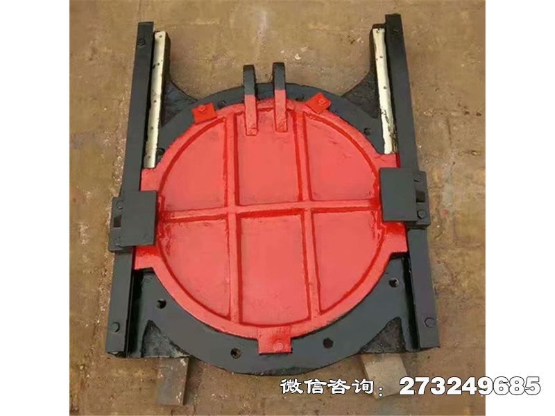 大英县圆形水库防洪铸铁门