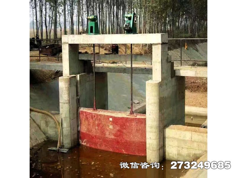 黄陂方形堤坝铸铁挡水闸